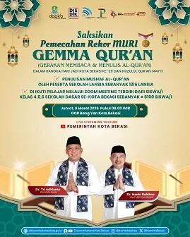 1.216 Lansia di Bekasi Tulis Mushaf Al-Qur’an Bersama dalam Program GEMMA QUR’AN