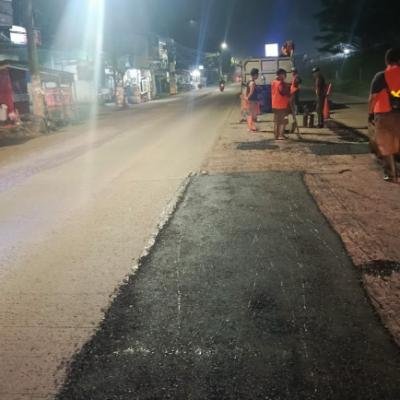 DBMSDA Kabupaten Tangerang Bergerak Cepat, Pemeliharaan Jalan di Pasar Kemis Dimulai