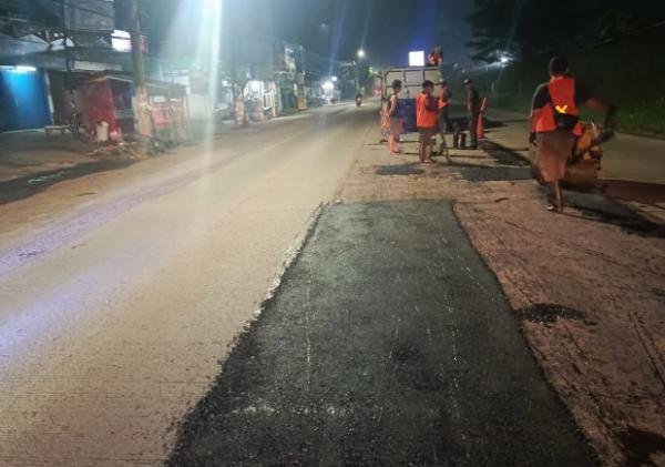 DBMSDA Kabupaten Tangerang Bergerak Cepat, Pemeliharaan Jalan di Pasar Kemis Dimulai