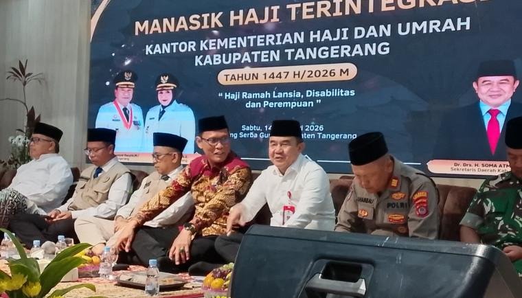 Sekda Soma Apresiasi Bimbingan Manasik Haji Tingkat Kabupaten Tangerang Tahun 1447 H / 2026.