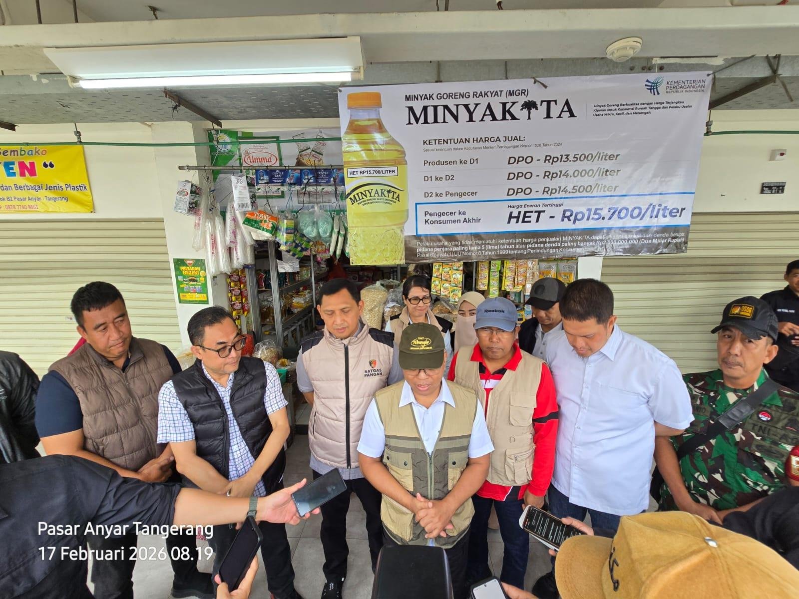 Satgas Pantau Dua Pasar di Tangerang, Harga Pangan Tetap Stabil