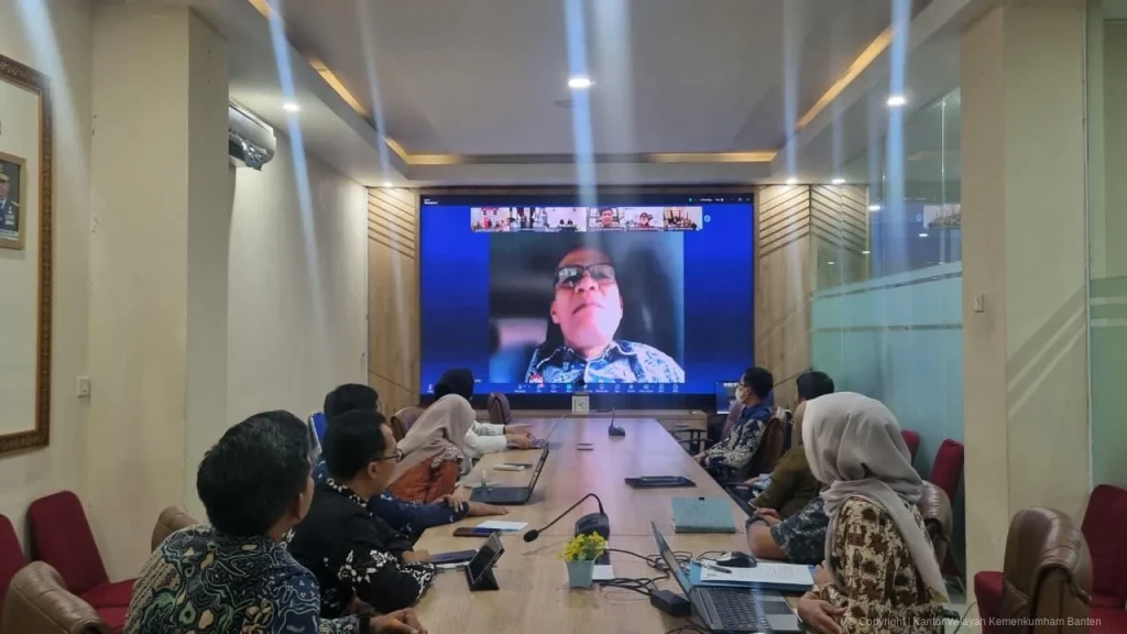 Kemenkum Banten Ikuti Webinar Perseroan Perorangan, Akselerasi Layanan dan Target Nasional