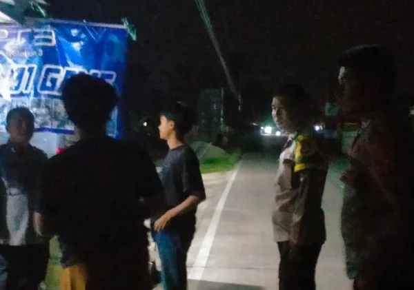 Polsek Baros Sambangi Warga, Ingatkan Waspada Kejahatan Jalanan