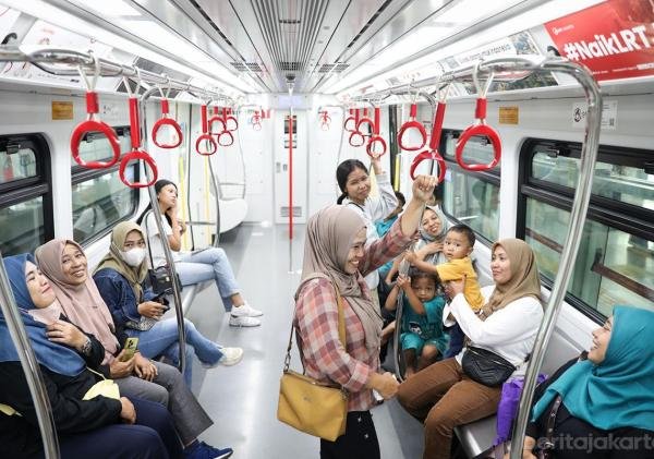 53.000 Pemegang Kartu Layanan Gratis Manfaatkan LRT Jakarta