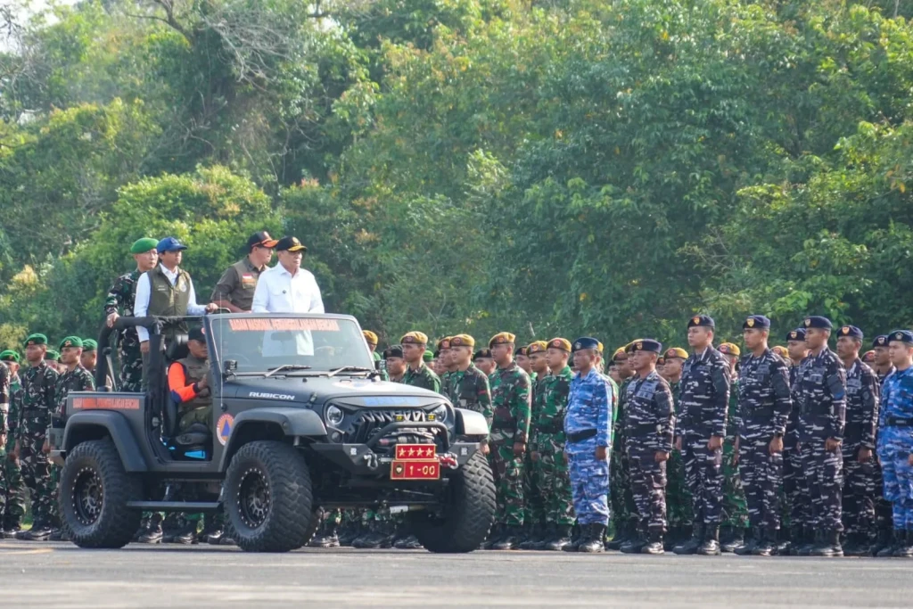 Menko Polkam Pimpin Apel Kesiapsiagaan Karhutla di Riau, Tegaskan Komitmen Pencegahan Dini