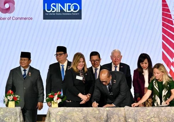 Prabowo Saksikan Penandatanganan 11 MoU AS-Indonesia Senilai 38,4 Miliar Dolar