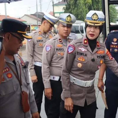 Satlantas Polresta Serang Kota Gelar Ramp Check Angkutan Umum Jelang Operasi Ketupat 2026