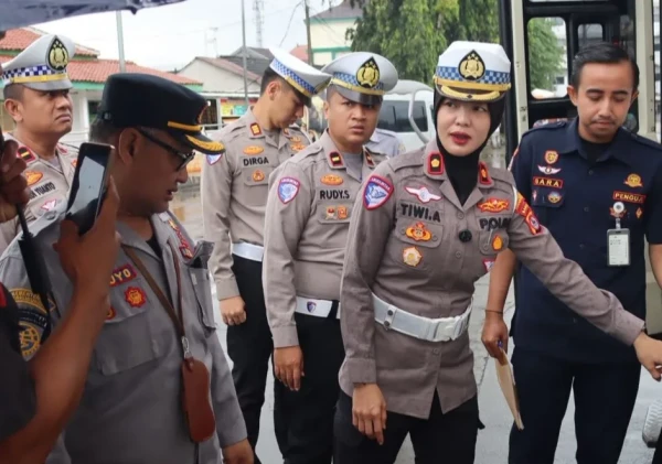 Satlantas Polresta Serang Kota Gelar Ramp Check Angkutan Umum Jelang Operasi Ketupat 2026