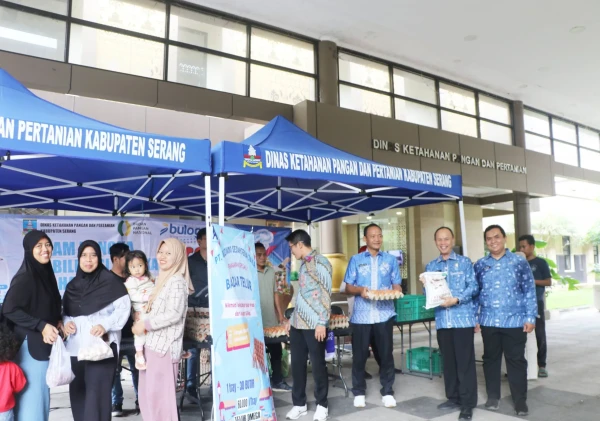 DKPP Kabupaten Serang Gelar Gerakan Pangan Murah di Puspemkab, Stabilkan Harga Jelang Idul Fitri