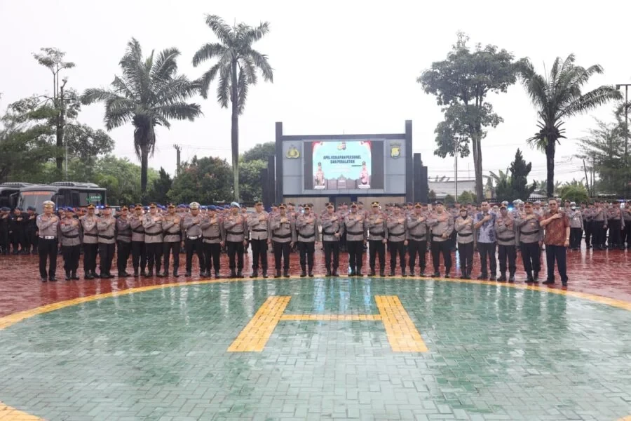 Kapolda Banten Pimpin Apel Pengecekan Kendaraan untuk Operasi Ketupat Maung 2026