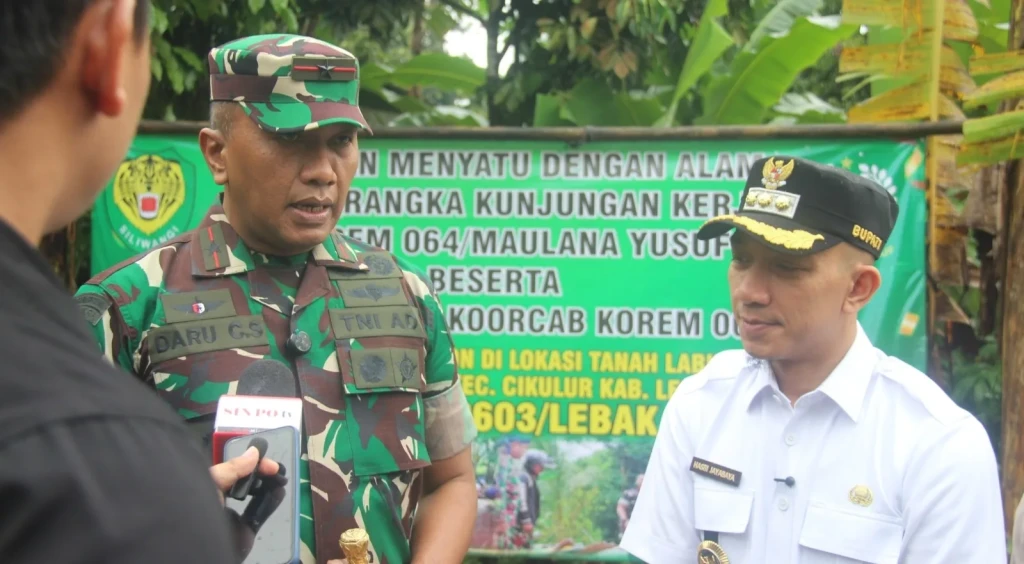 Danrem 064/Maulana Yusuf Tinjau Lokasi Program Karya Bakti di Lebak
