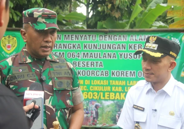 Danrem 064/Maulana Yusuf Tinjau Lokasi Program Karya Bakti di Lebak