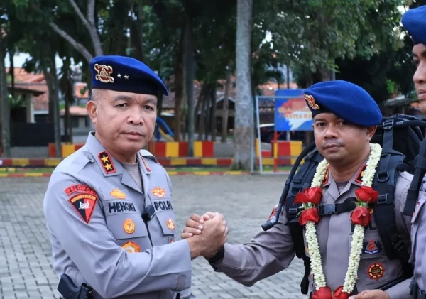 Kapolda Banten Sambut Kepulangan 100 Personel Satbrimob Usai Tugas Kemanusiaan Operasi Aman Nusa II