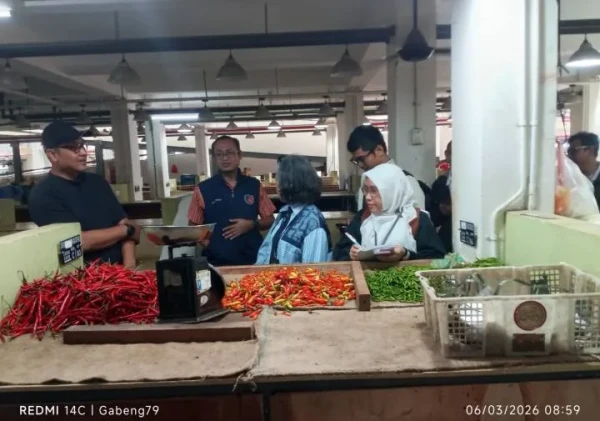 Tim Gabungan Pantau Harga Pangan di Pasar Anyar Tangerang, Pastikan Stok Aman
