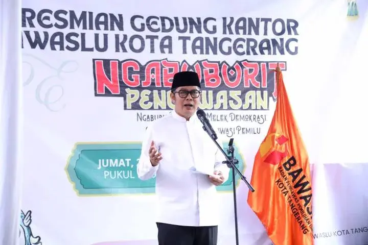 Wakil Wali Kota dan Ketua Bawaslu RI Resmikan Gedung Bawaslu Kota Tangerang