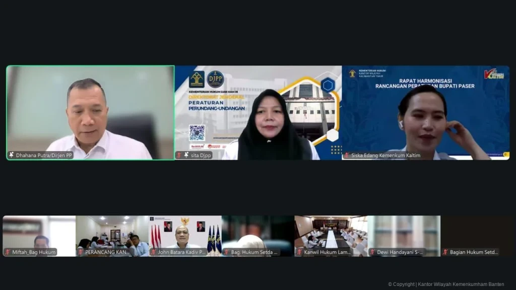 Kemenkumham Banten Ikuti Pembekalan Ditjen PP Soal Ketentuan Pidana dalam Perda