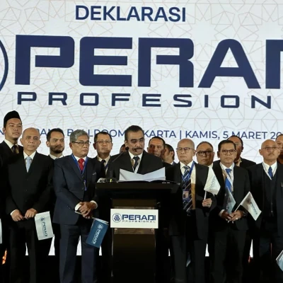 PERADI PROFESIONAL Deklarasi, Harris Arthur Hedar: Bukan Tandingan tapi Jawab Tantangan Hukum