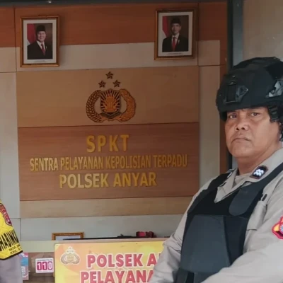 Polsek Anyar Gelar Sispam Mako, Kapolsek Tekankan Kesiapsiagaan Anggota
