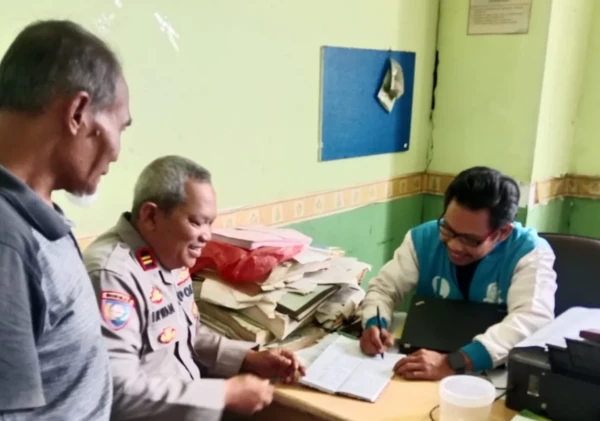 Kanit Binmas Polsek Serang Sambangi Pedagang Pasar Rau, Jaga Kemitraan Kamtibmas