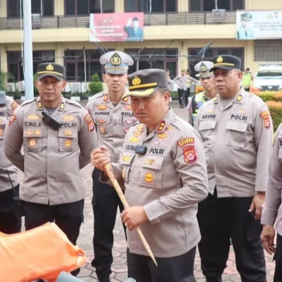 Kapolres Cilegon Cek Kesiapan Kendaraan Dinas dan Sarpras Jelang Operasi Ketupat Maung 2026