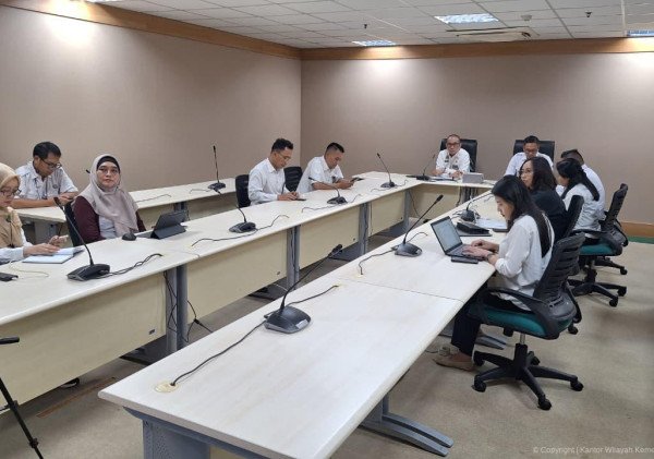 Dukung Launching Nasional, Kanwil Kemenkum Banten Hadiri Rapat Produksi Video Posbankum