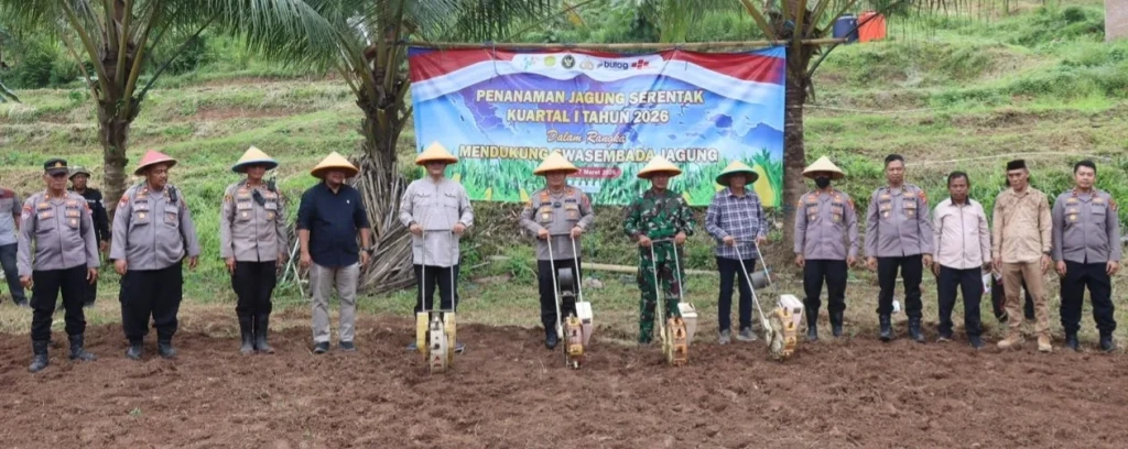 Polres Cilegon Tanam Jagung 10 Hektare, Dukung Swasembada Pangan Nasional