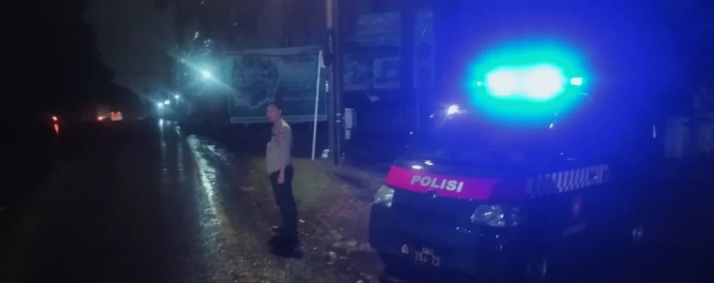 Polsek Kramatwatu Patroli Malam di Jalan Serang-Cilegon, Antisipasi Kejahatan Jalanan