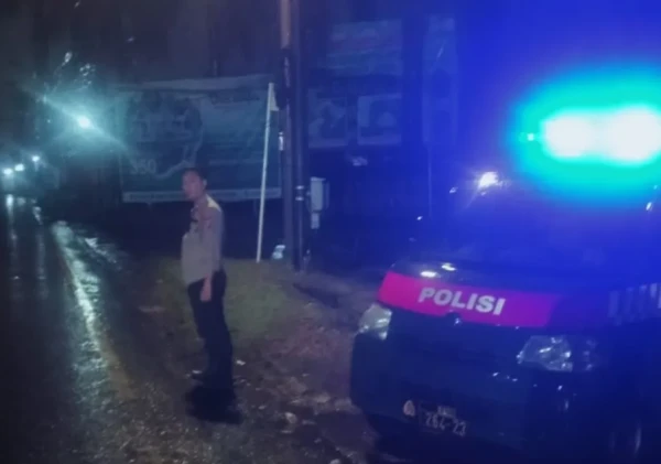 Polsek Kramatwatu Patroli Malam di Jalan Serang-Cilegon, Antisipasi Kejahatan Jalanan