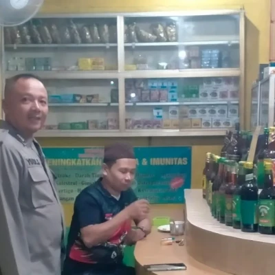 Polsek Baros Patroli KRYD, Himbau Pedagang Jamu Tak Jual Minuman Oplosan