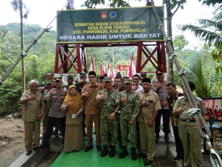 Danrem 072/Pamungkas Hadiri Peluncuran 200 Jembatan Garuda di Purworejo