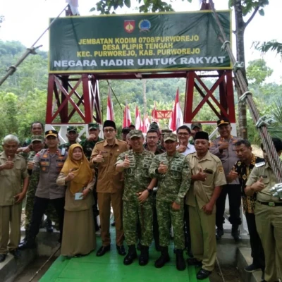 Danrem 072/Pamungkas Hadiri Peluncuran 200 Jembatan Garuda di Purworejo