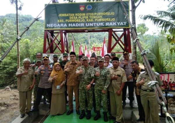 Danrem 072/Pamungkas Hadiri Peluncuran 200 Jembatan Garuda di Purworejo