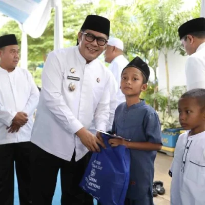 Wakil Wali Kota Maryono Hasan Beri Santunan Anak Yatim Saat Peringatan Nuzulul Qur'an