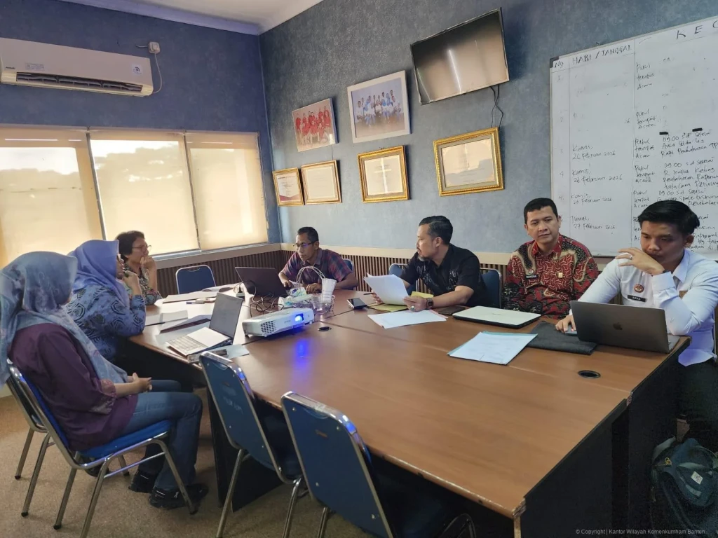 Kanwil Kemenkum Banten Beri Masukan Teknis Integrasi Pajak Daerah Kota Serang