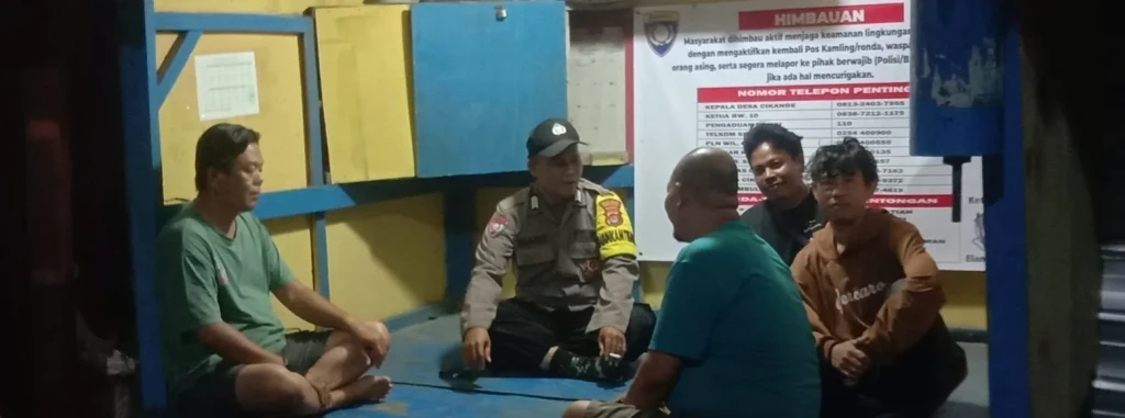 Polres Serang Gencarkan Sambang Poskamling, Perkuat Sinergi Jaga Kamtibmas