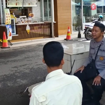 Polsek Serang Gelar Patroli di Ramayana Mall, Jaga Kamtibmas Kondusif