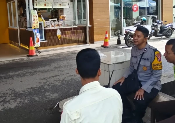 Polsek Serang Gelar Patroli di Ramayana Mall, Jaga Kamtibmas Kondusif