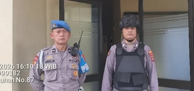 Personel Polsek KSKP Merak Gelar Siaga 1 dan Sispam Mako Rutin