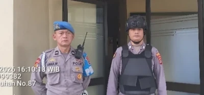 Personel Polsek KSKP Merak Gelar Siaga 1 dan Sispam Mako Rutin