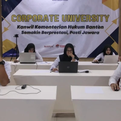 Lima Pegawai Kemenkum Banten Ikuti Ujian Penyesuaian Ijazah dan Dinas