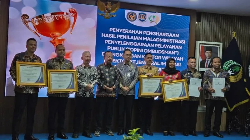 Bapas Jakarta Timur/Utara Raih Penghargaan Ombudsman RI untuk Kualitas Pelayanan Publik