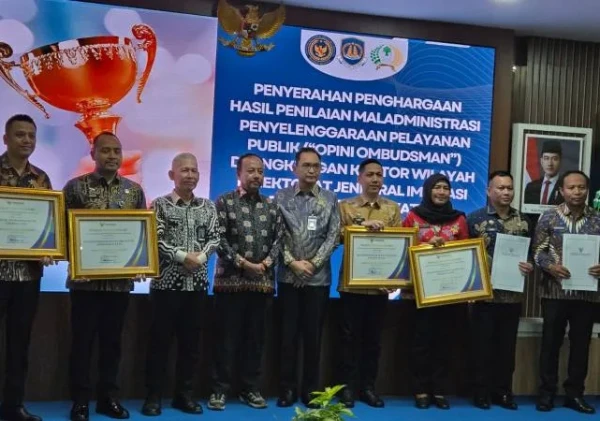 Bapas Jakarta Timur/Utara Raih Penghargaan Ombudsman RI untuk Kualitas Pelayanan Publik