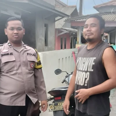 Anggota Polsek Kasemen Patroli Dialogis Siang Hari, Sampaikan Pesan Kamtibmas ke Warga