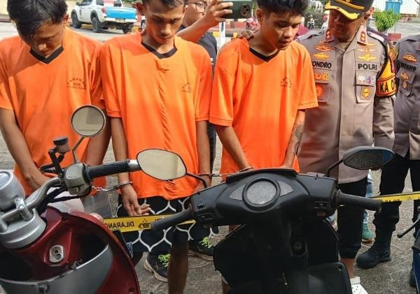 Kesal dan Gasak Motor Dinas Polisi, Polres Serang Tangkap Pelaku