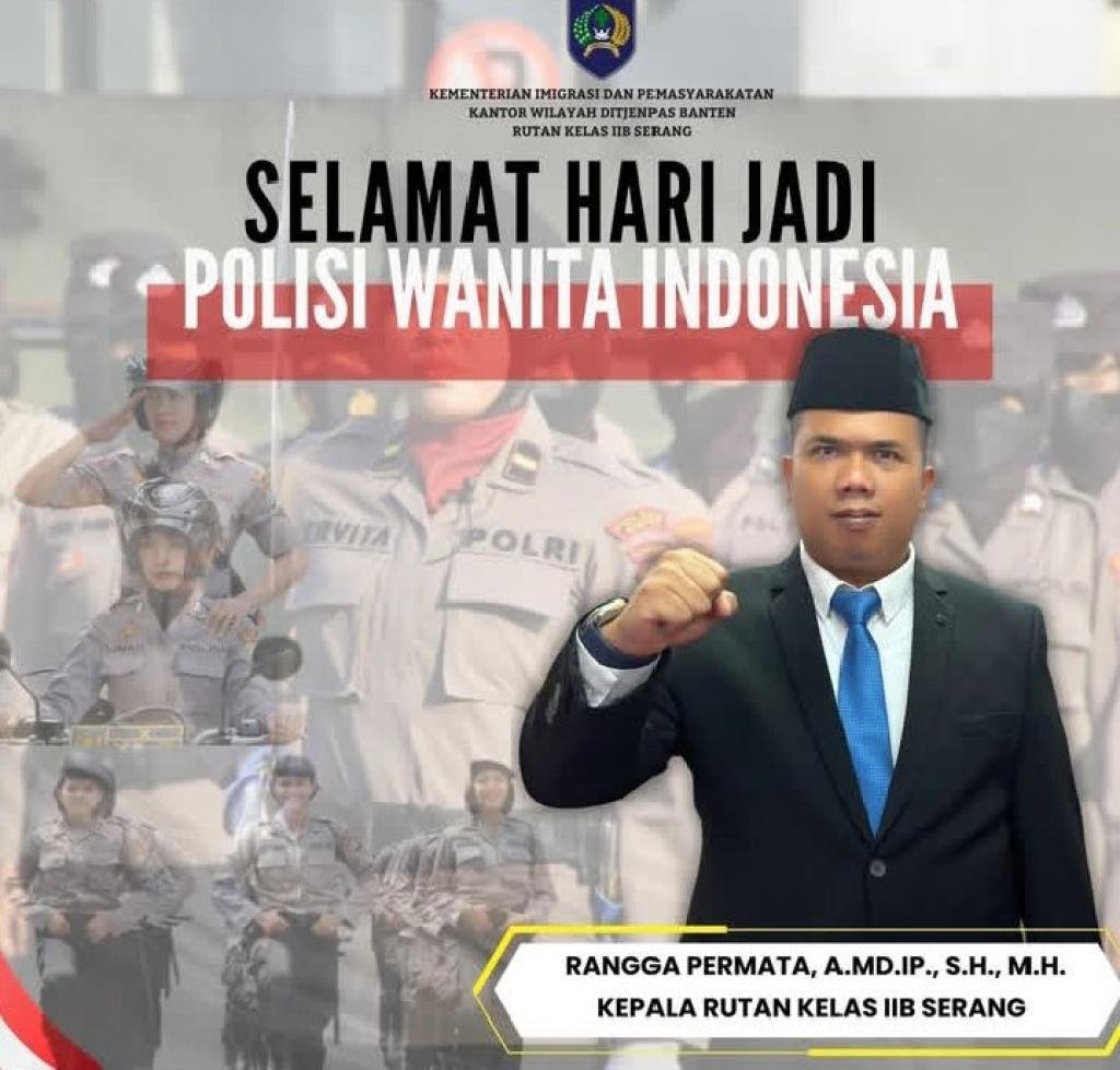 Rutan Kelas IIB Serang Ucapkan Selamat Hari Jadi Polwan: Teladan bagi Keamanan dan Ketertiban