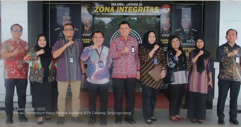 Kanwil Kemenkum Kepri dan BTN Cabang Tanjungpinang Perkuat Sinergi Layanan Publik