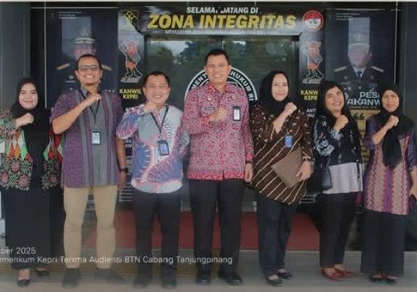 Kanwil Kemenkum Kepri dan BTN Cabang Tanjungpinang Perkuat Sinergi Layanan Publik