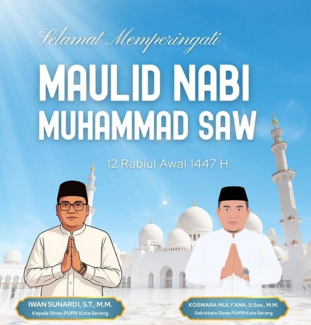 Peringati Maulid Nabi, Dinas PUPR Kota Serang Ajak Teladani Akhlak Rasulullah