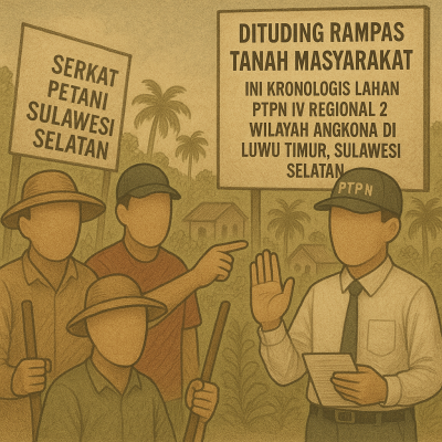 Dituding Rampas Tanah Masyarakat, Ini Kronologis Lahan PTPN IV Regional 2 wilayah Angkona di Luwu Timur, Sulawesi Selatan