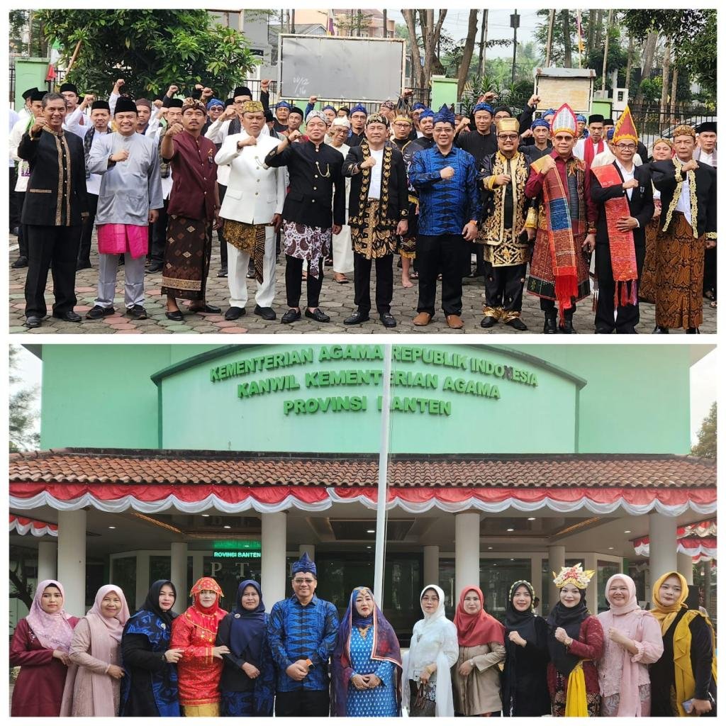 Upacara HUT ke-79 RI di Kemenag Banten Tampilkan Parade Budaya Nusantara